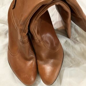 Women’s Brown Leather Boots Size 8 1/2